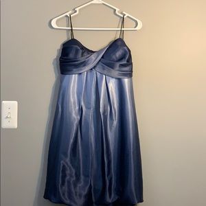 Satin Ombré Navy Blue dress for Women